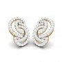 Angelina Circled Diamond Stud