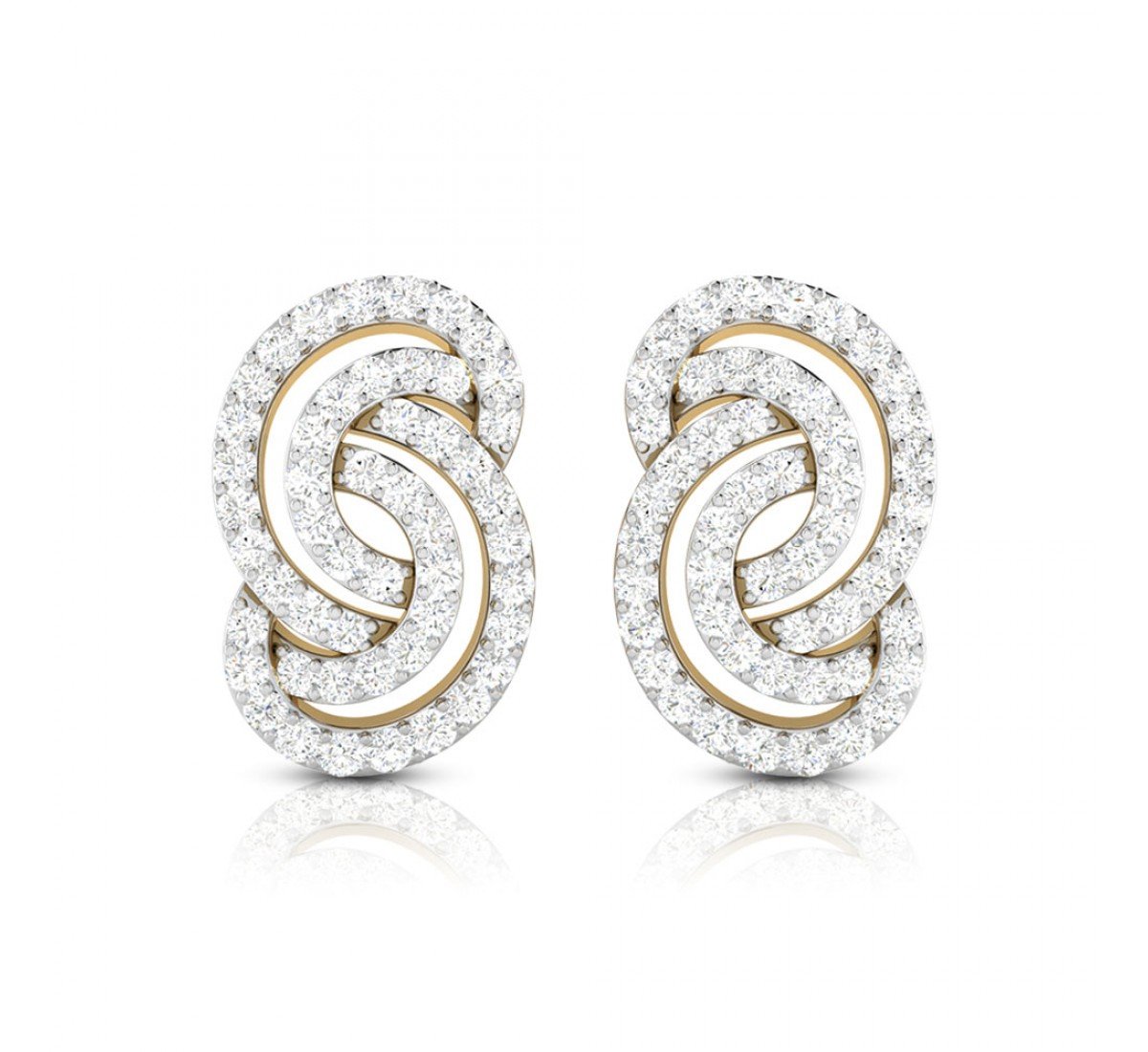 Angelina Circled Diamond Stud