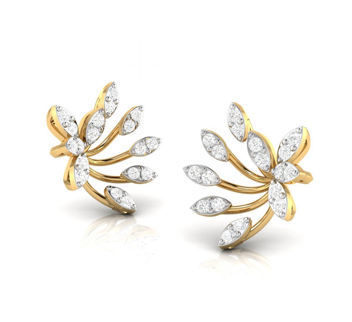 Cushion Wired Diamond Earrings