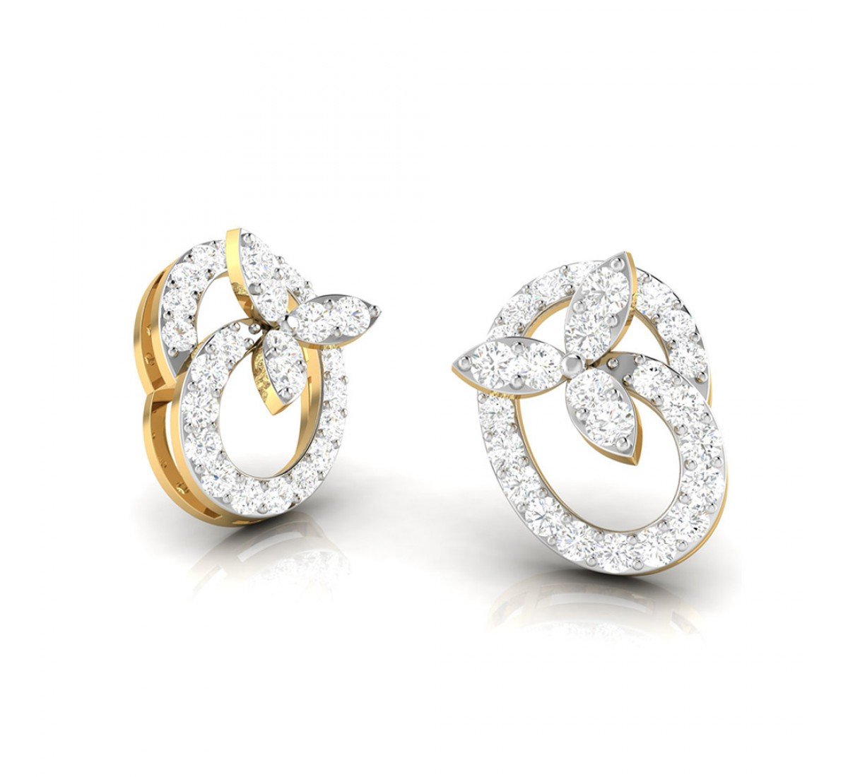 Sudarshana Twist Diamond Stud