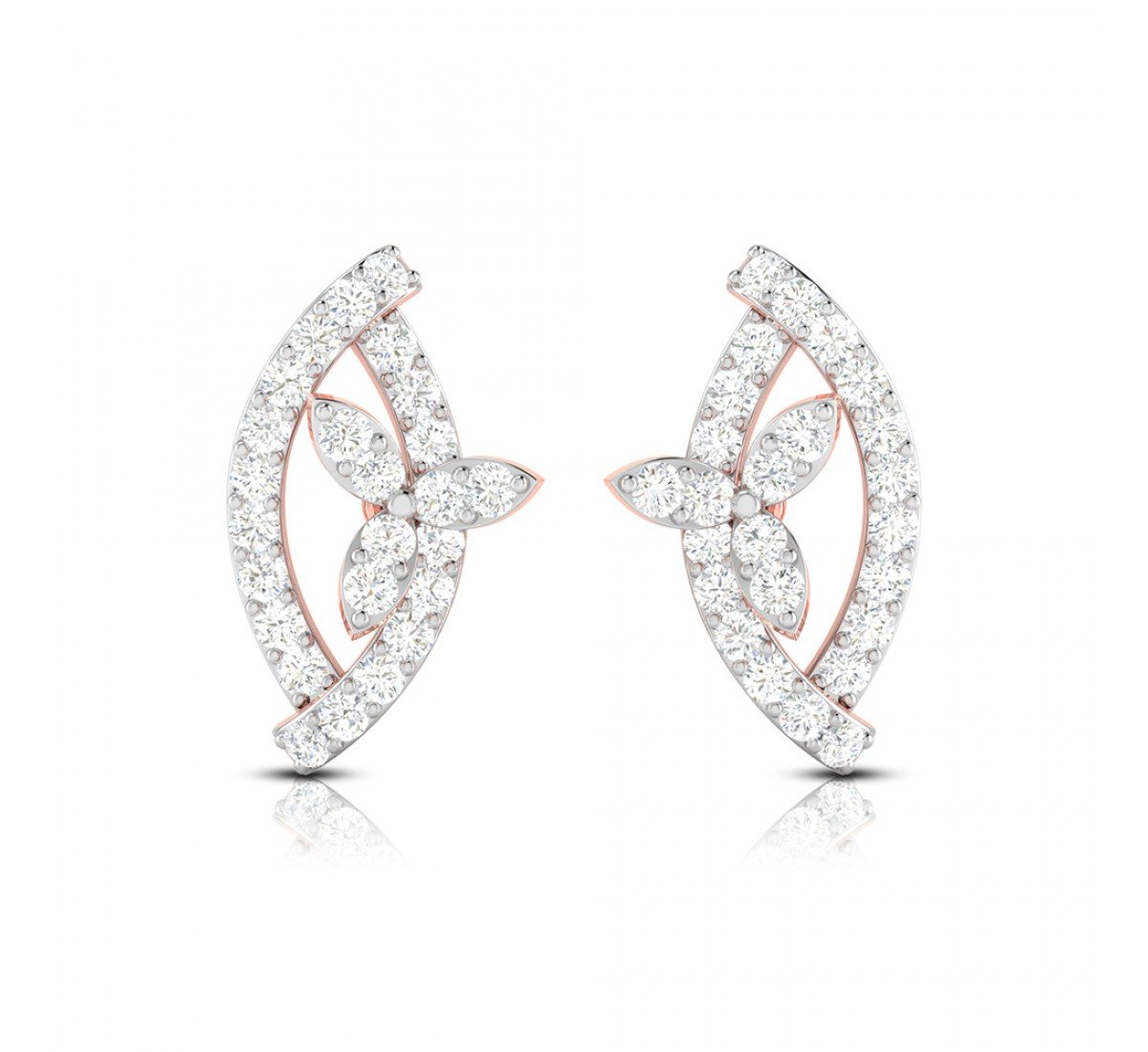 Mirage Crescent Diamond Stud