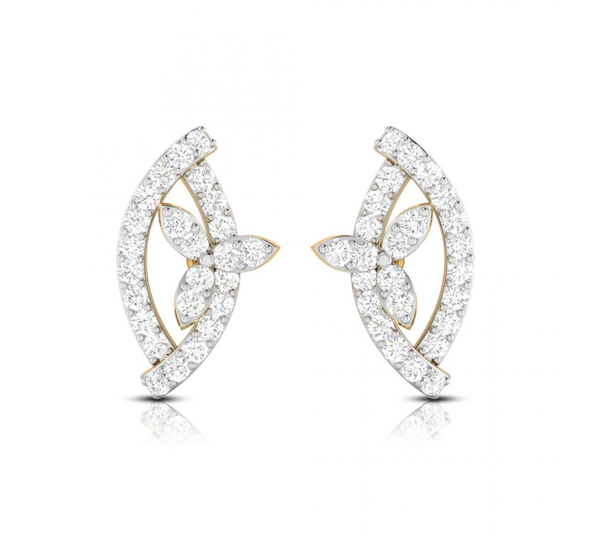 Mirage Crescent Diamond Stud