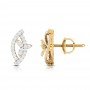 Mirage Crescent Diamond Stud