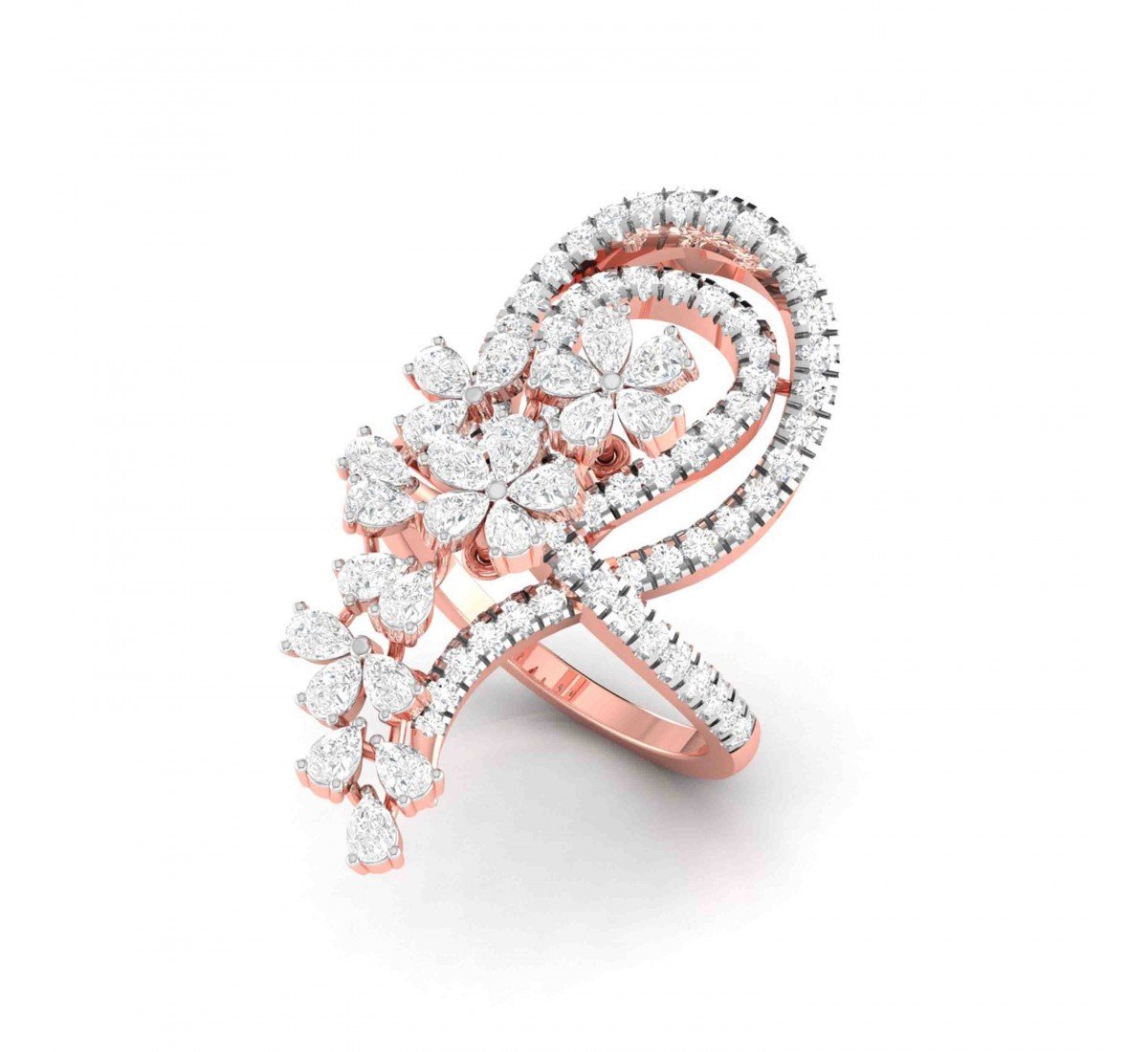 Sharlene Iolite Diamond Ring