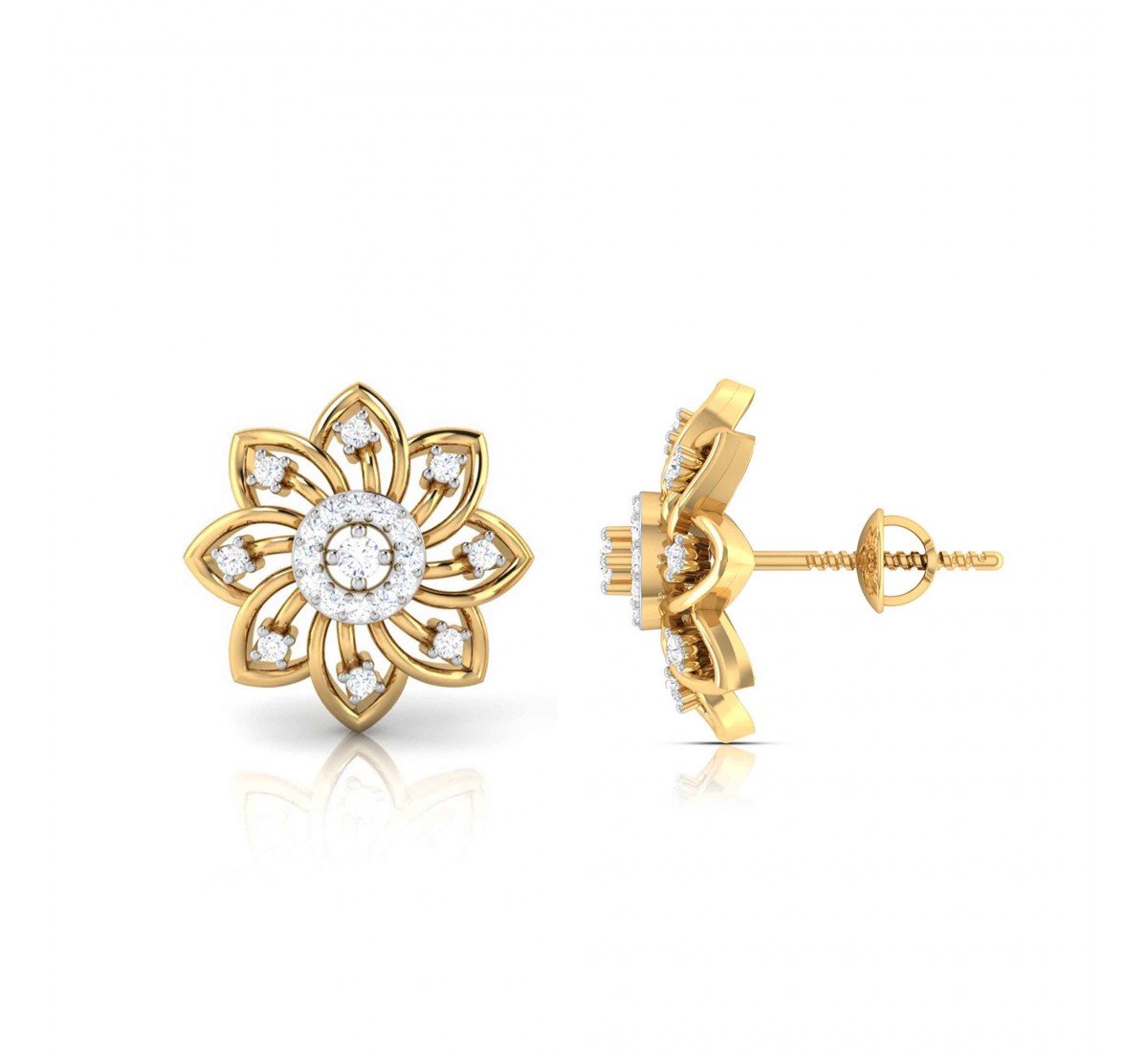 Demure Diamond Earrings