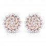 Swerve Peg Diamond Earrings