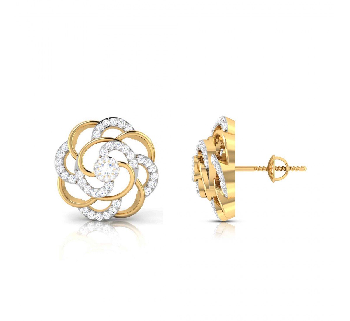 Pave Claw Diamond Earrings