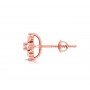 Ribbona Twist Diamond Earrings