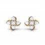 Ribbona Twist Diamond Earrings