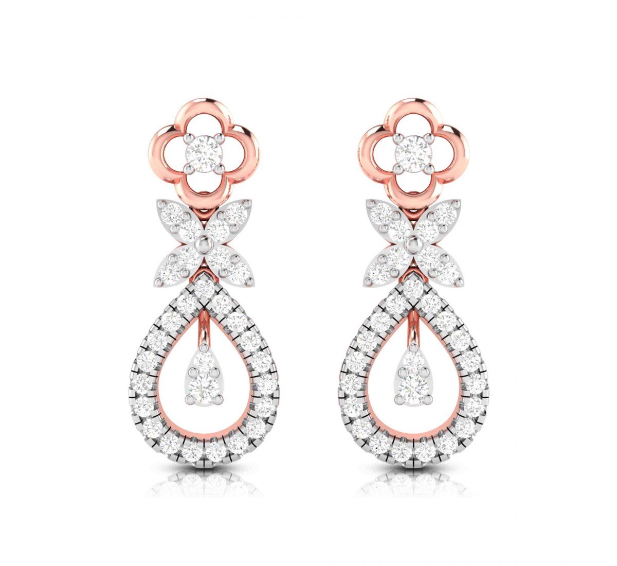 Para Looped Diamond Earrings