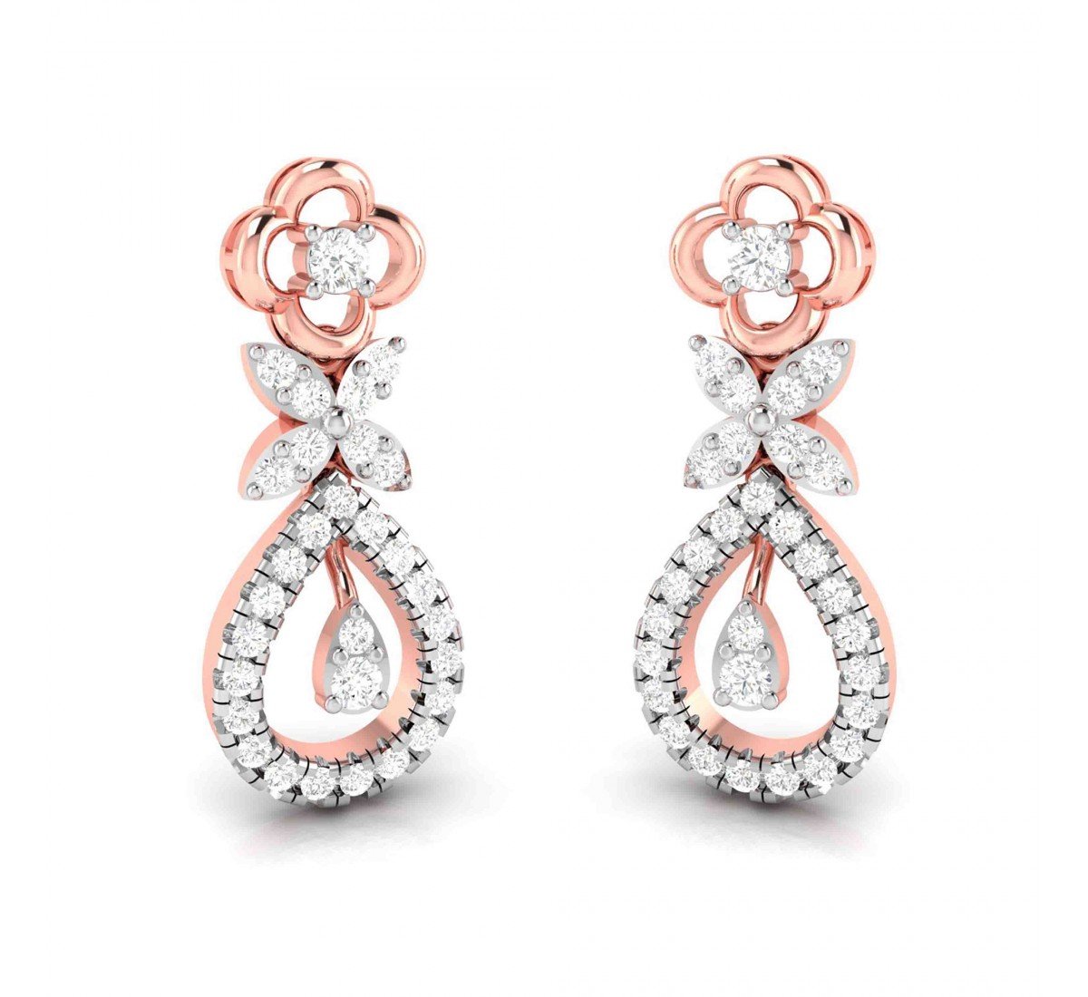 Para Looped Diamond Earrings