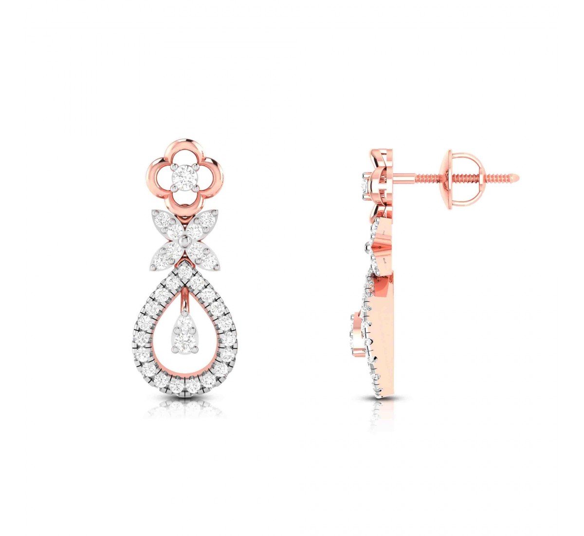 Para Looped Diamond Earrings