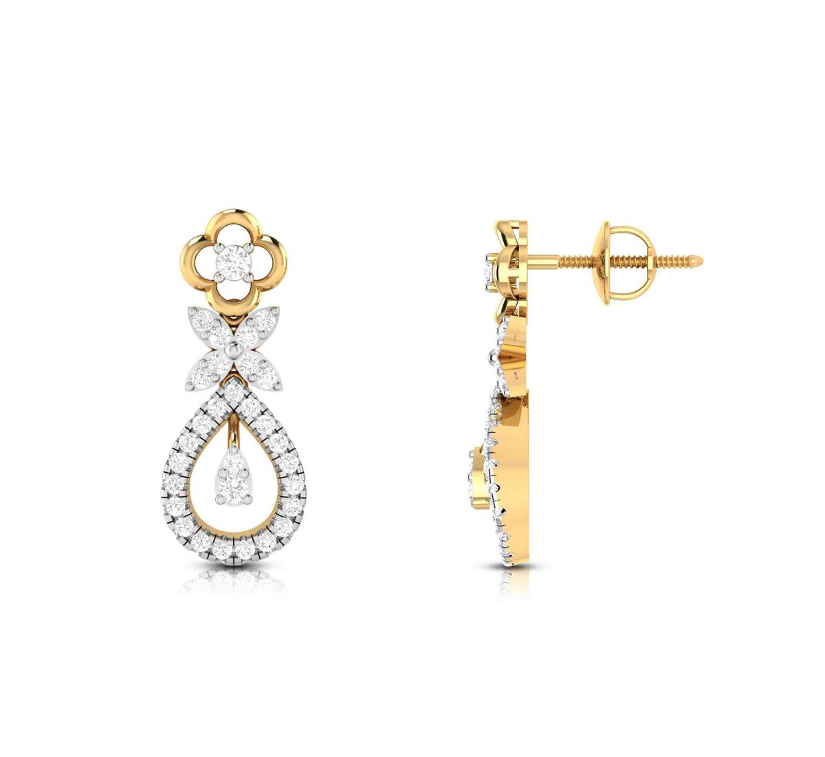 Para Looped Diamond Earrings