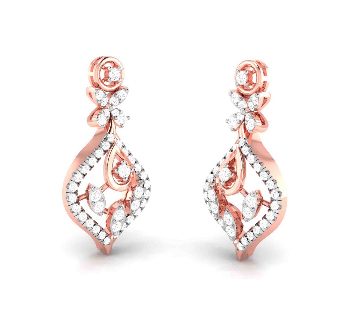 Pramid Diamond Earrings