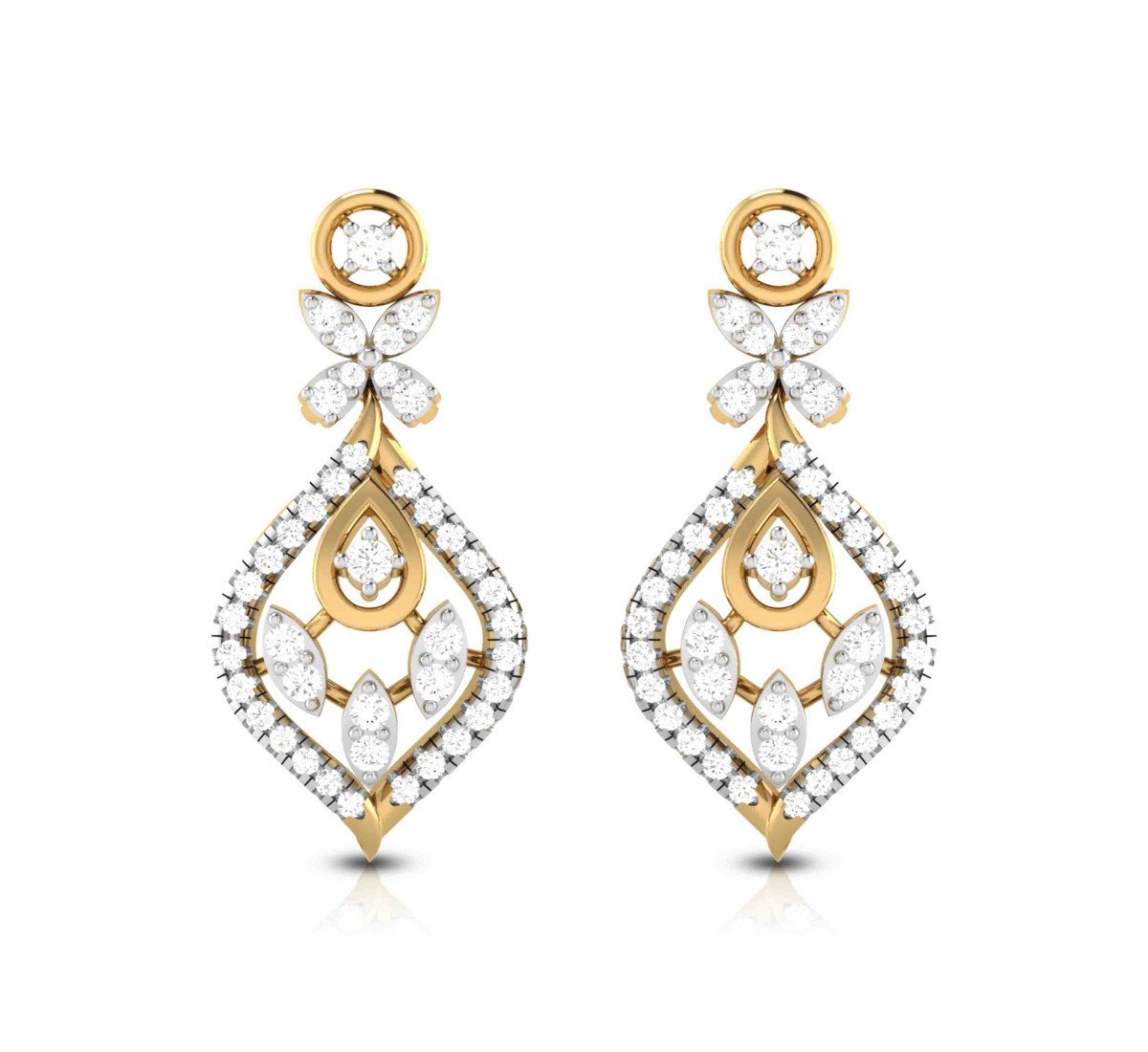 Pramid Diamond Earrings