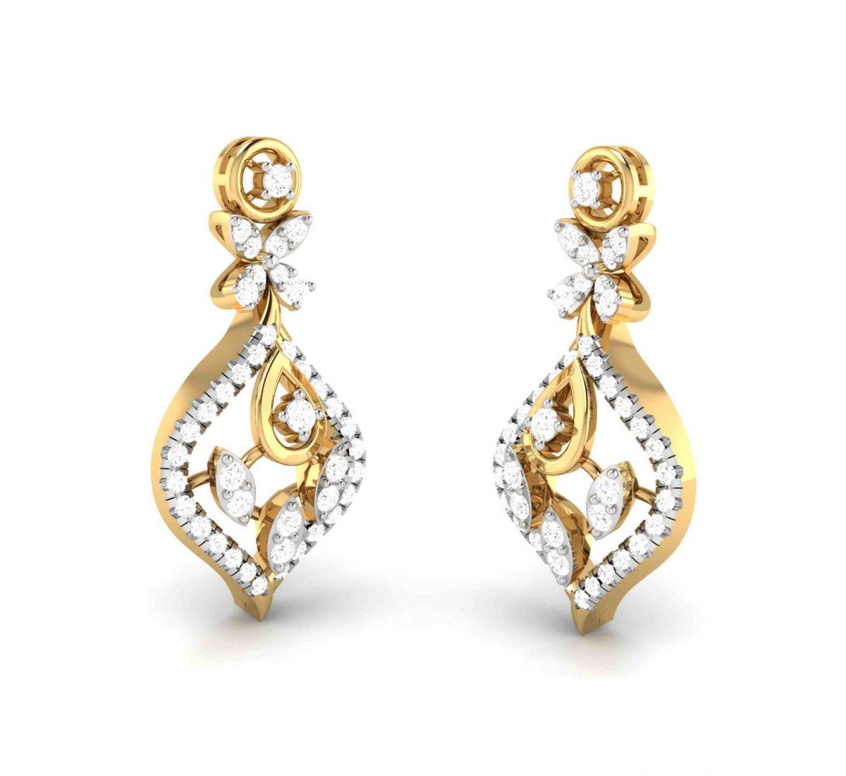 Pramid Diamond Earrings