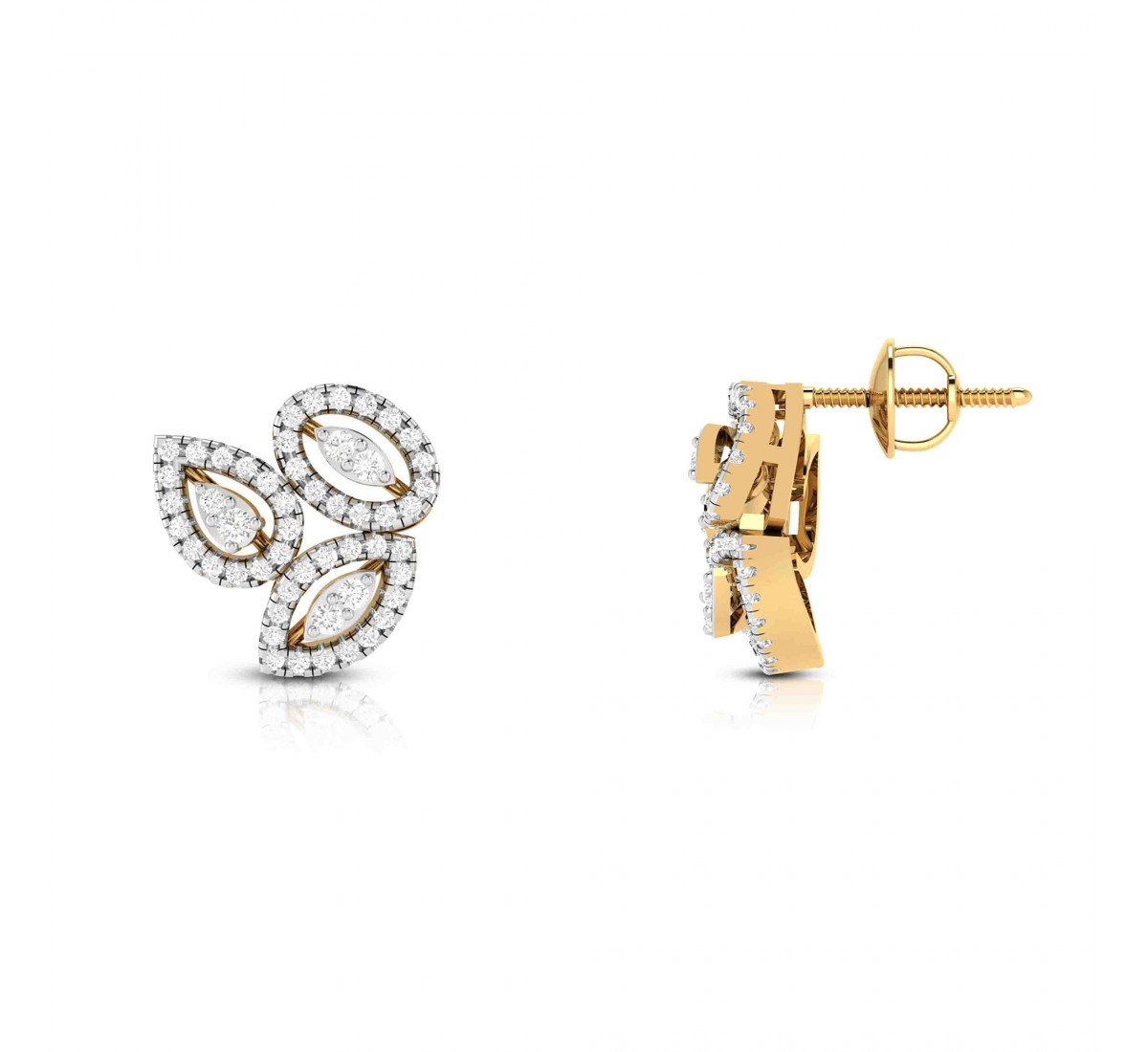 Astra Pixel Diamond Earrings