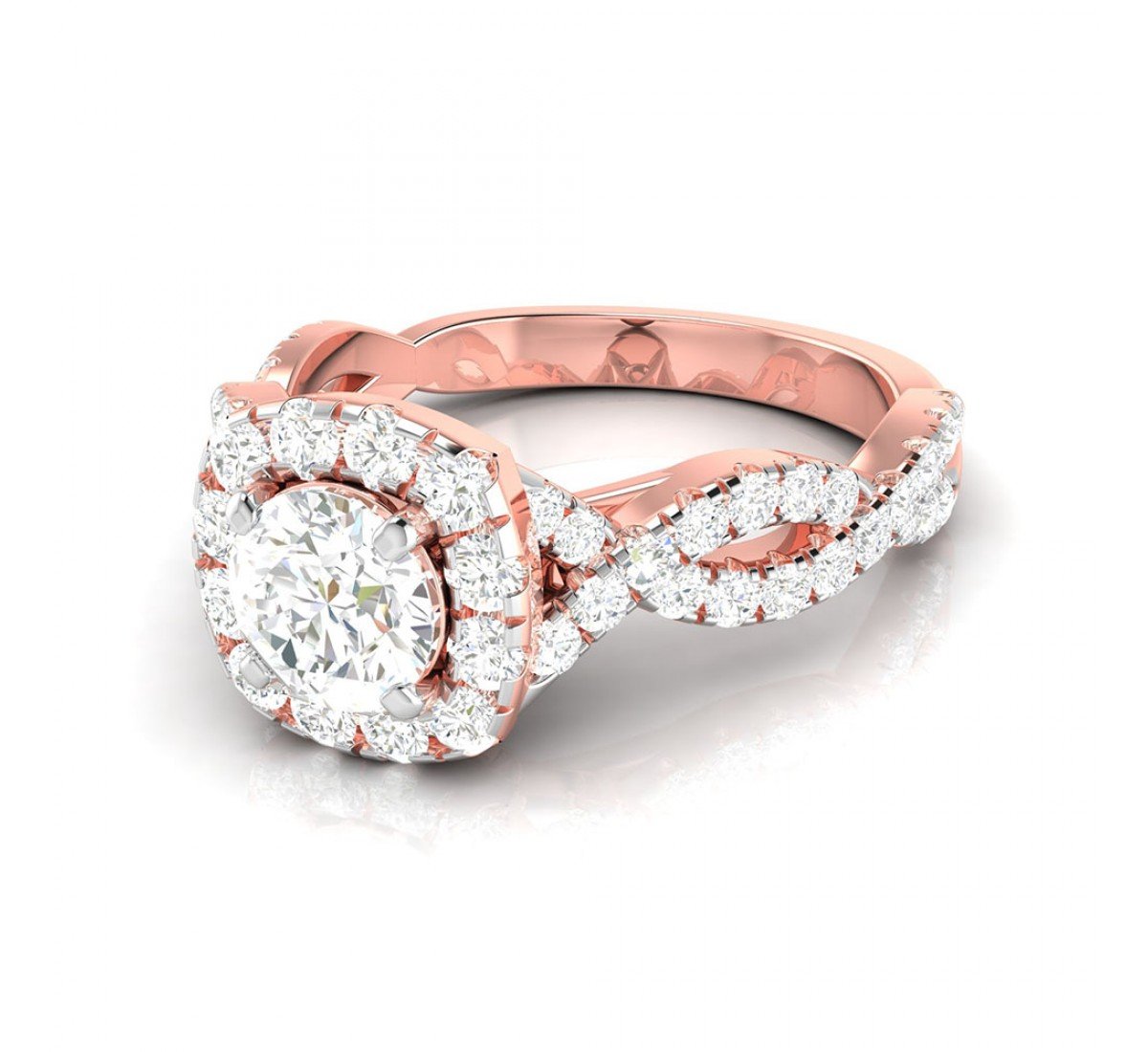 Swirling Diamond Ring