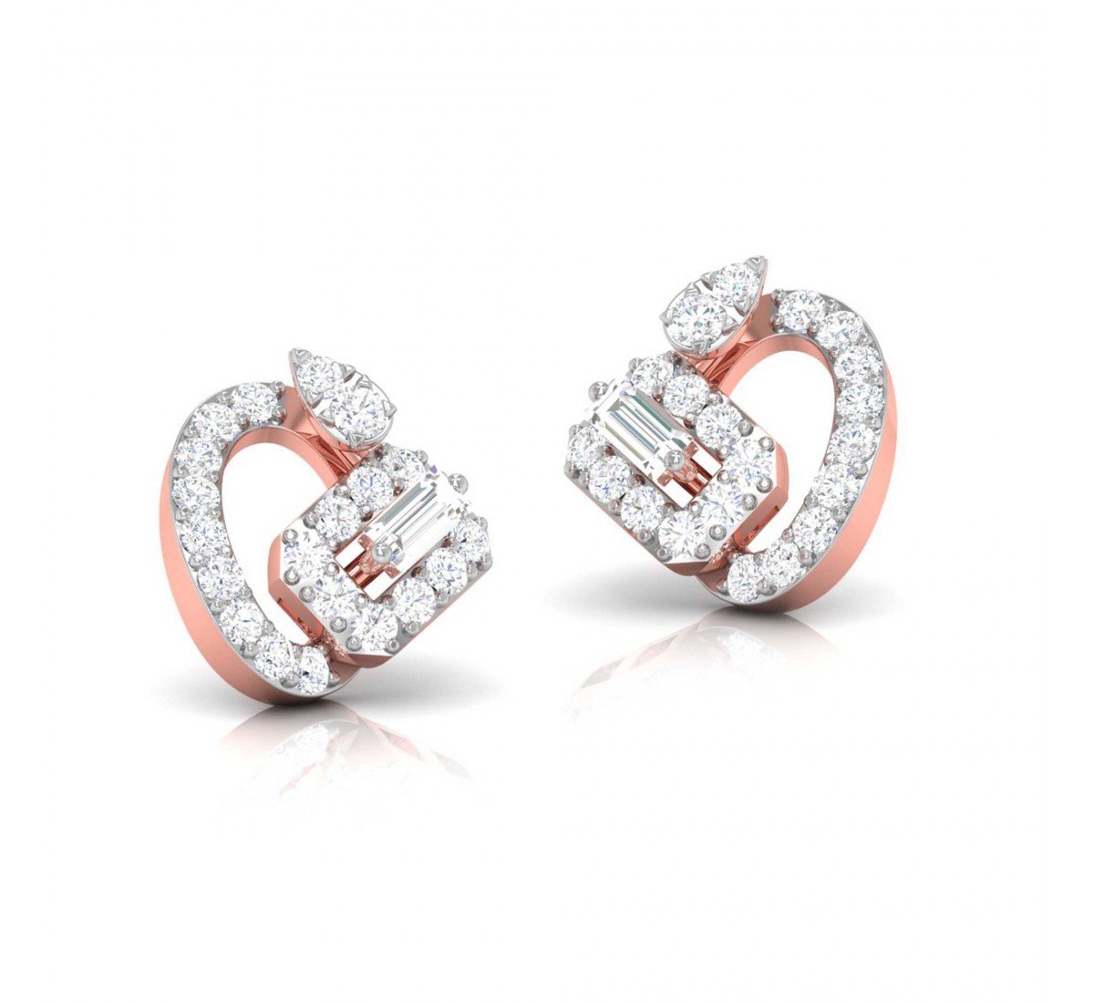 Floral Diamond Earrings