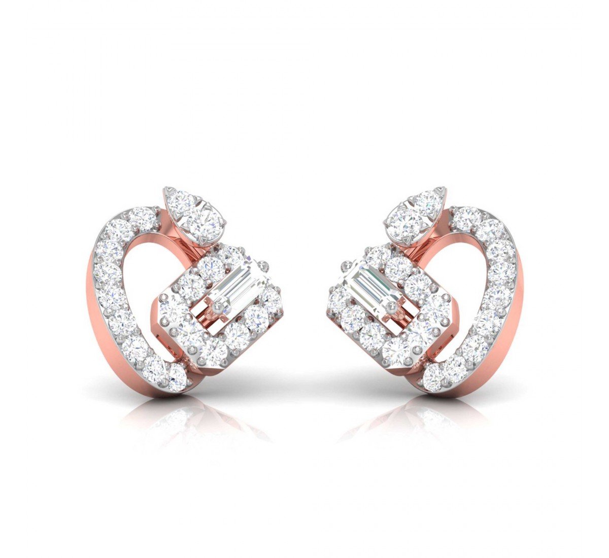 Floral Diamond Earrings