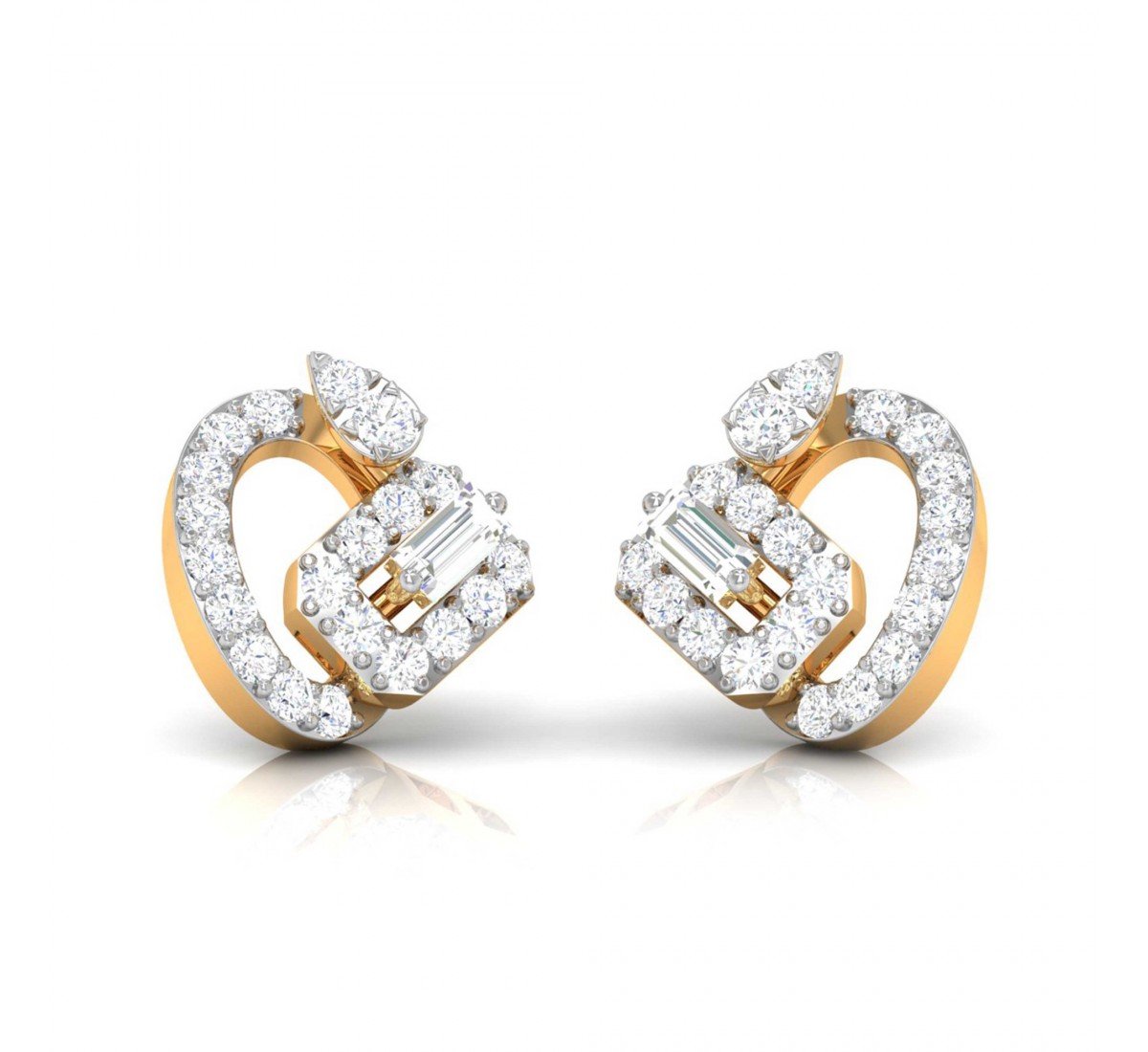 Floral Diamond Earrings