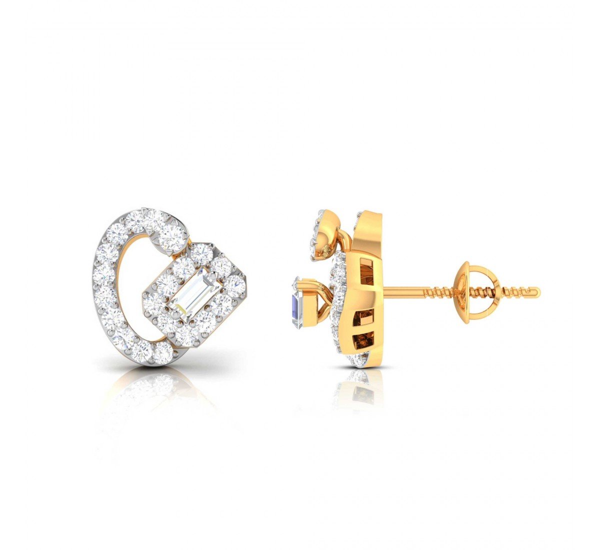 Floral Diamond Earrings