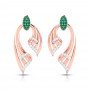 Spiral Jadah Diamond Earrings