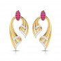 Spiral Jadah Diamond Earrings