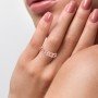 Swerve Heart Diamond Ring