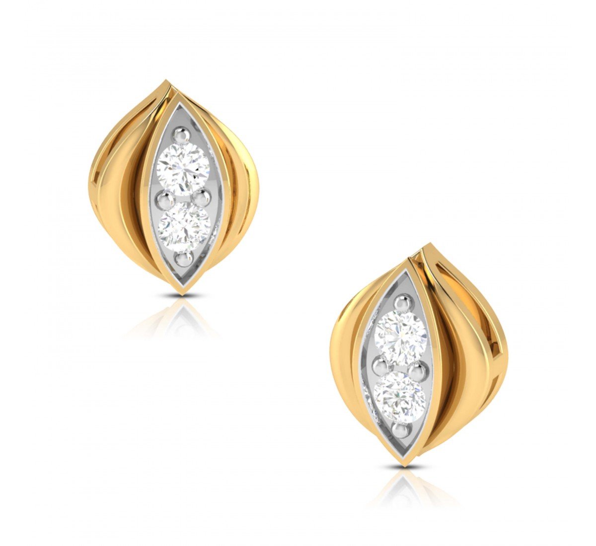 Halo Looped Diamond Earrings