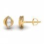 Halo Looped Diamond Earrings