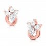 Curled Griva Diamond Earrings