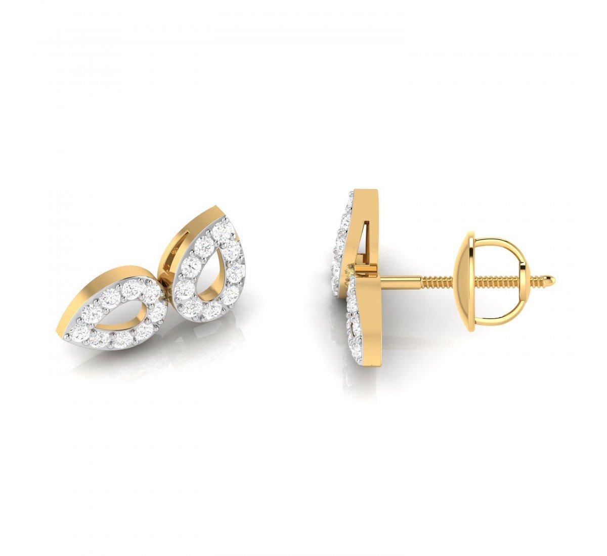 Falling Diamond Earrings