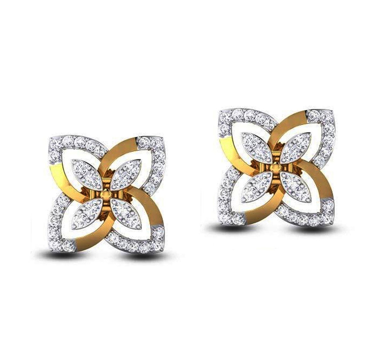 Buy Silver Diamond Earrings with Pearls Online at Jayporecom