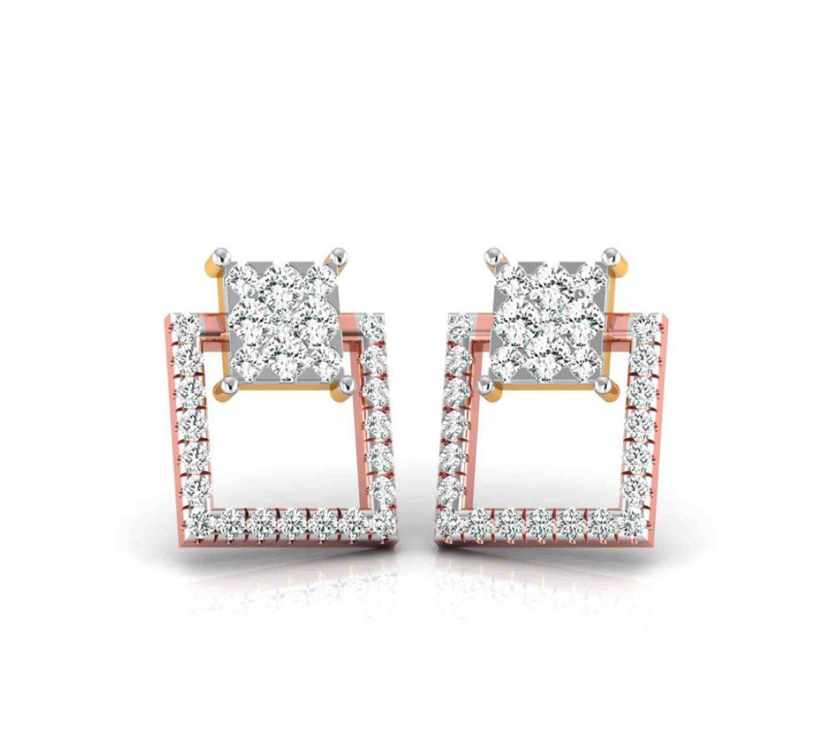 Overlap Zita Diamond Earrings