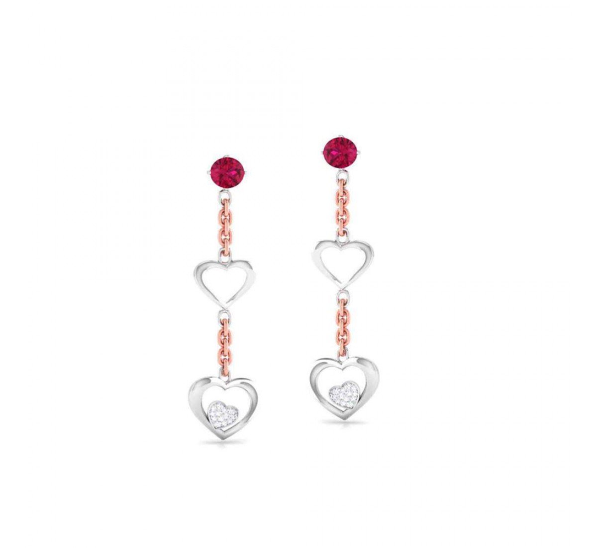 Duo Braid Diamond Earrings