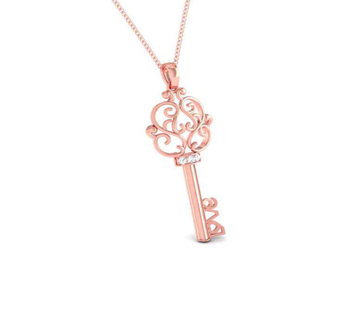 Petal Bloom Diamond Pendant