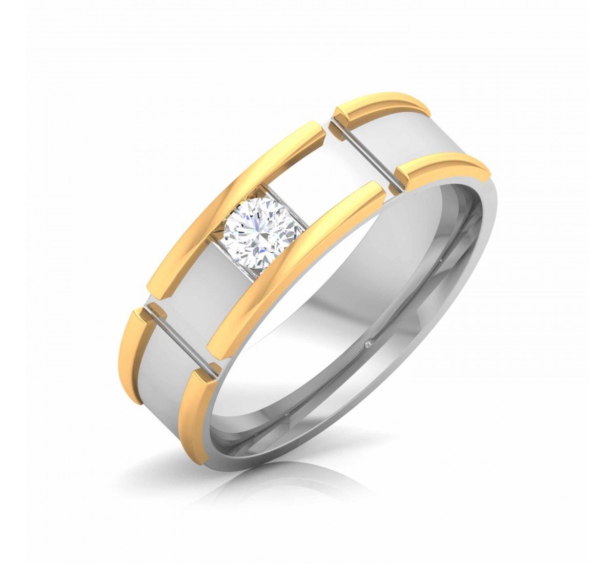 14K Gold Split Shank One-Half Carat Diamond Ring