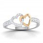 Glowing Heart Diamond Ring