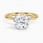 Golden Embrace Lab Diamond Ring (2 carat)