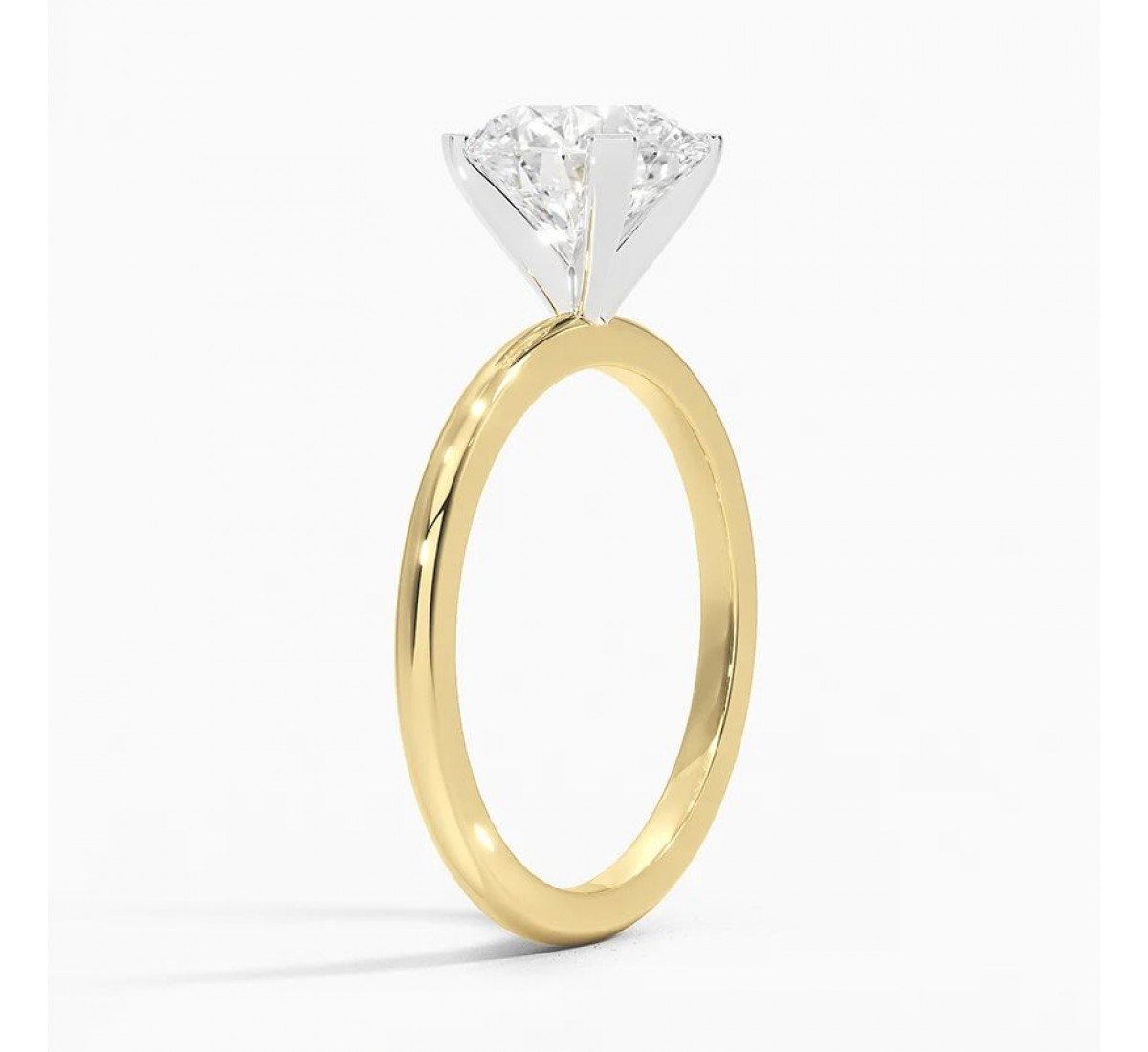 Golden Embrace Lab Diamond Ring (2 carat)