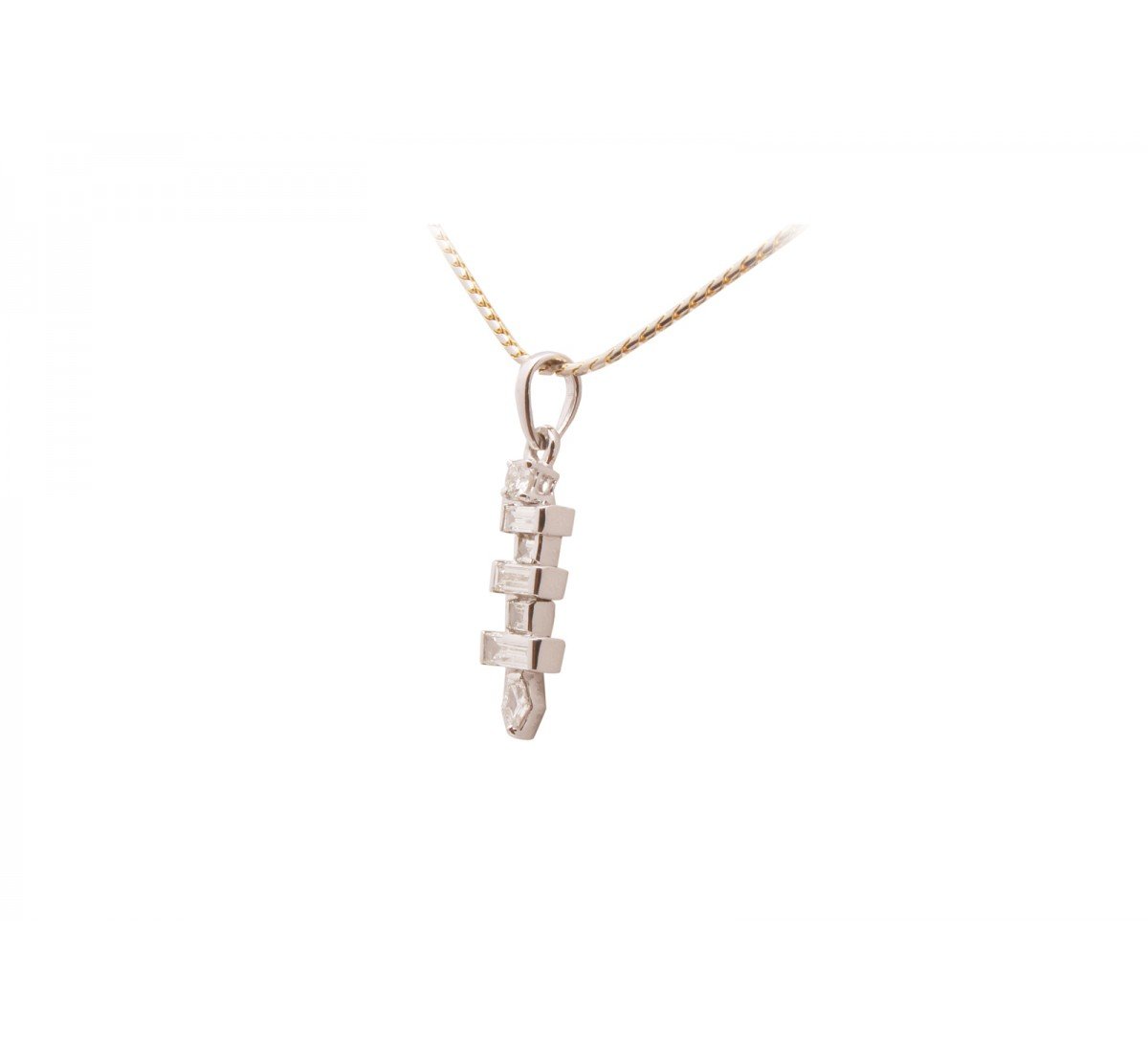 Annot Stud Diamond Pendant