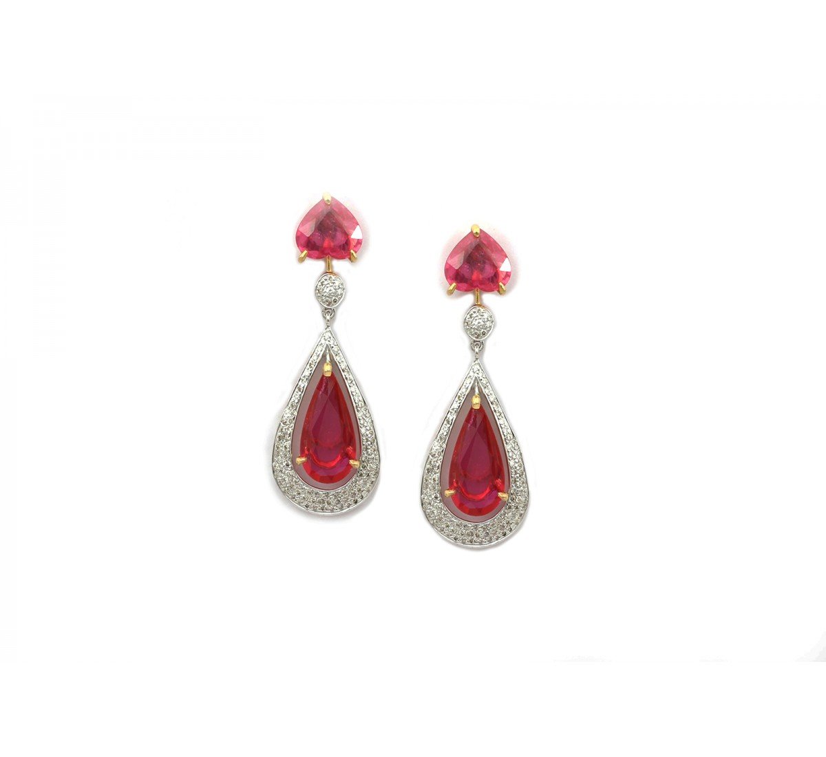 Sheen Drop Diamond Earrings