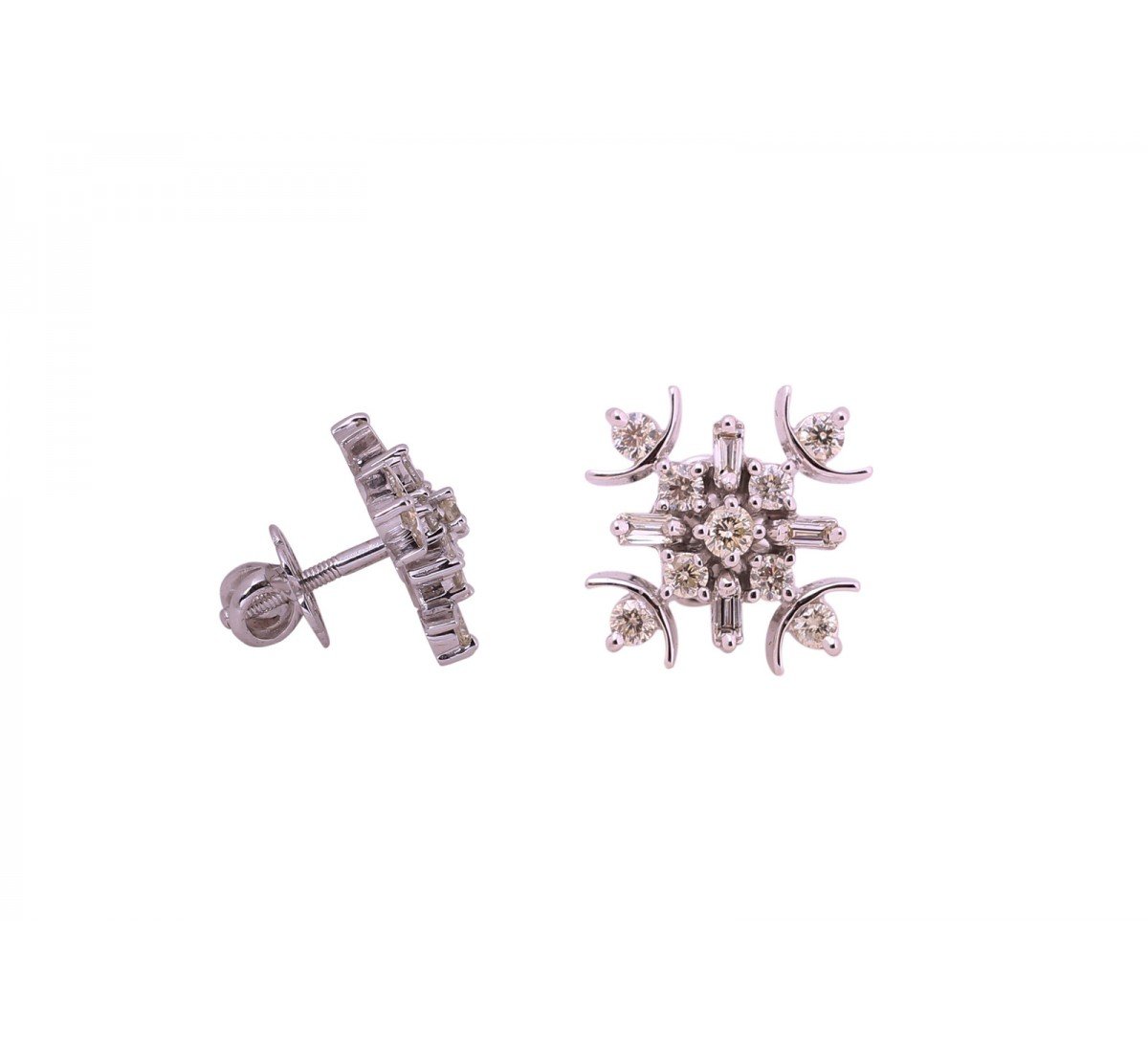 Nofia Stud Diamond Earrings