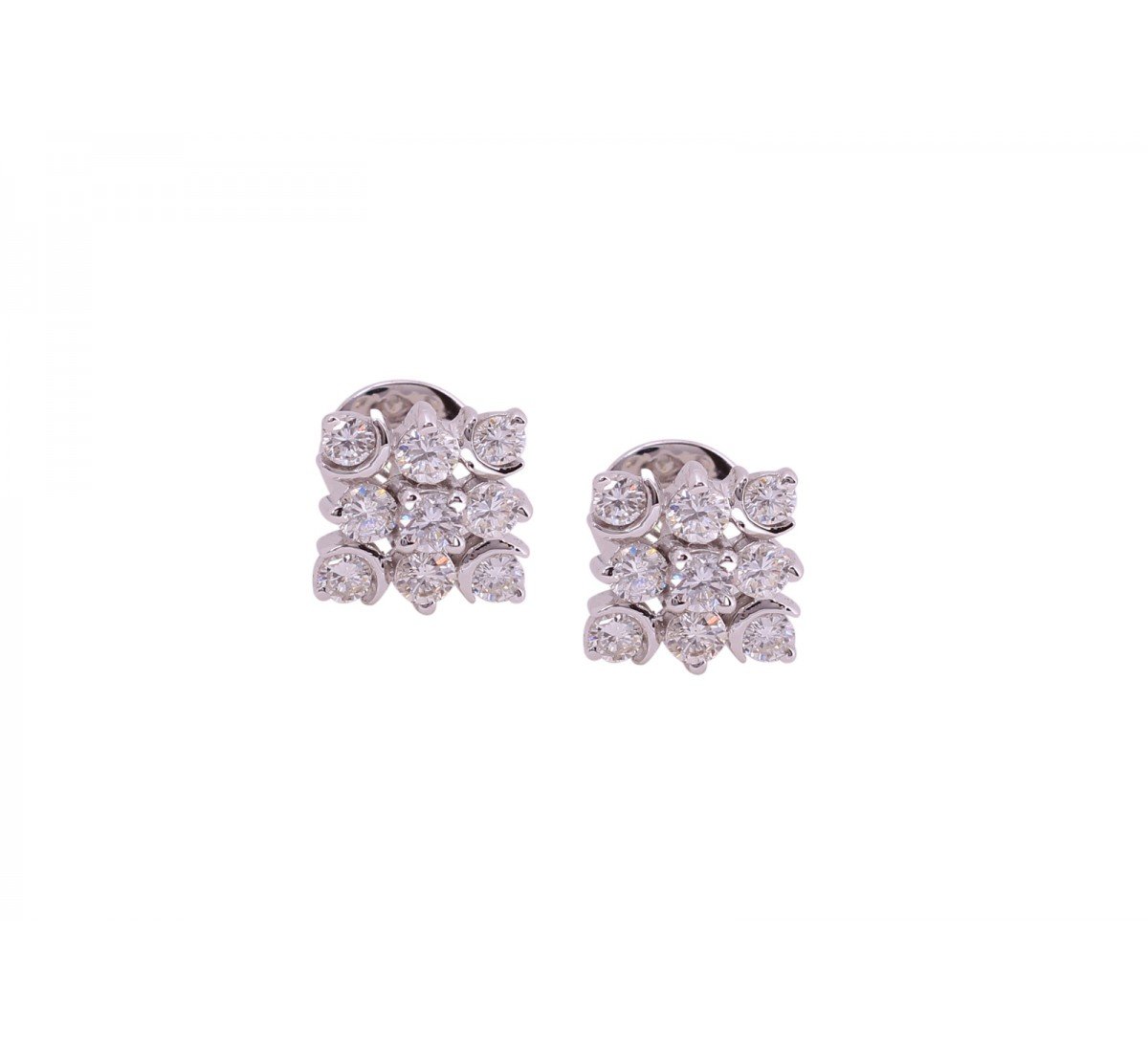 Delphi Stud Diamond Earrings