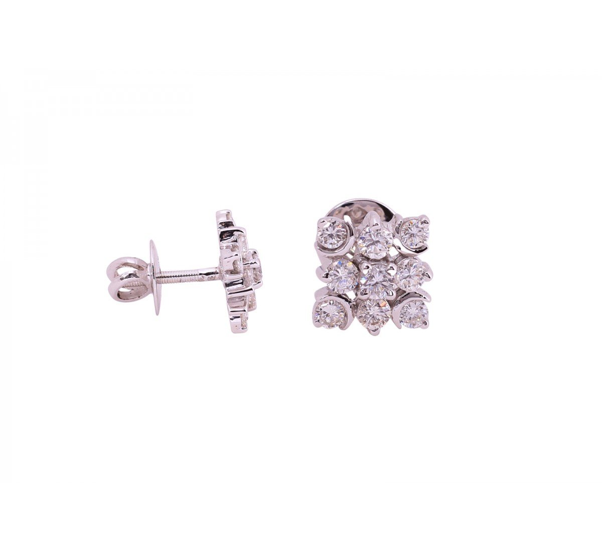 Delphi Stud Diamond Earrings