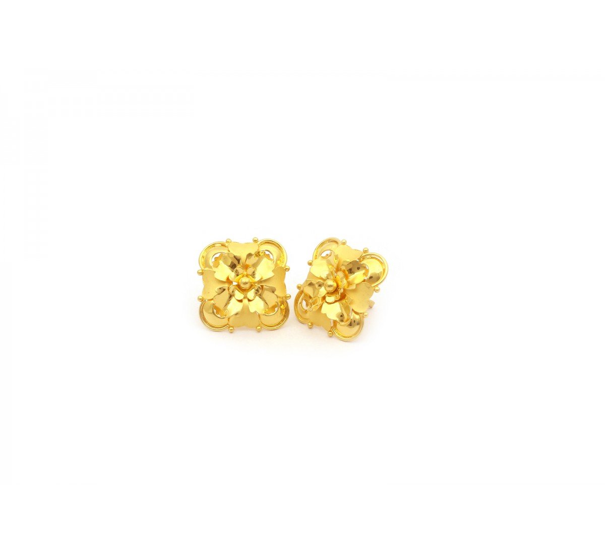 The Marcy Petal Gold Stud