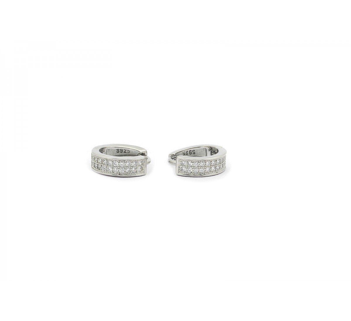 Bhuvi Laya Silver Hoops